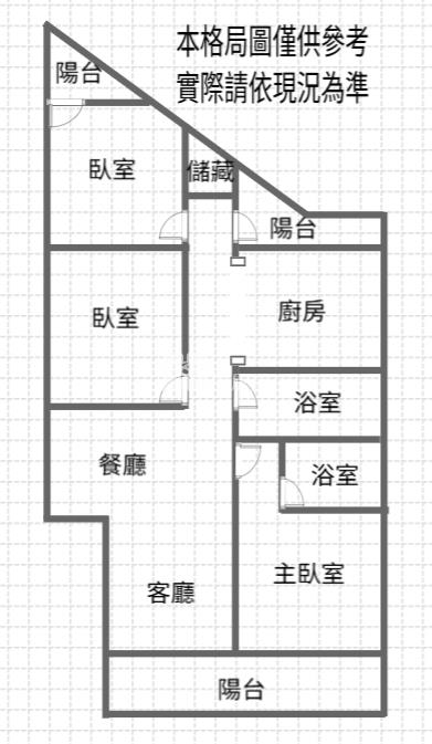 平鎮關爺北路公寓房屋室內格局與周邊環境