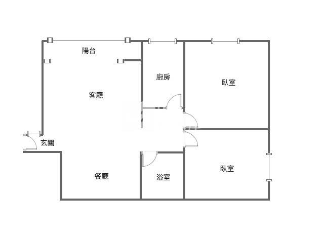 陽光大綠地電梯兩房房屋室內格局與周邊環境