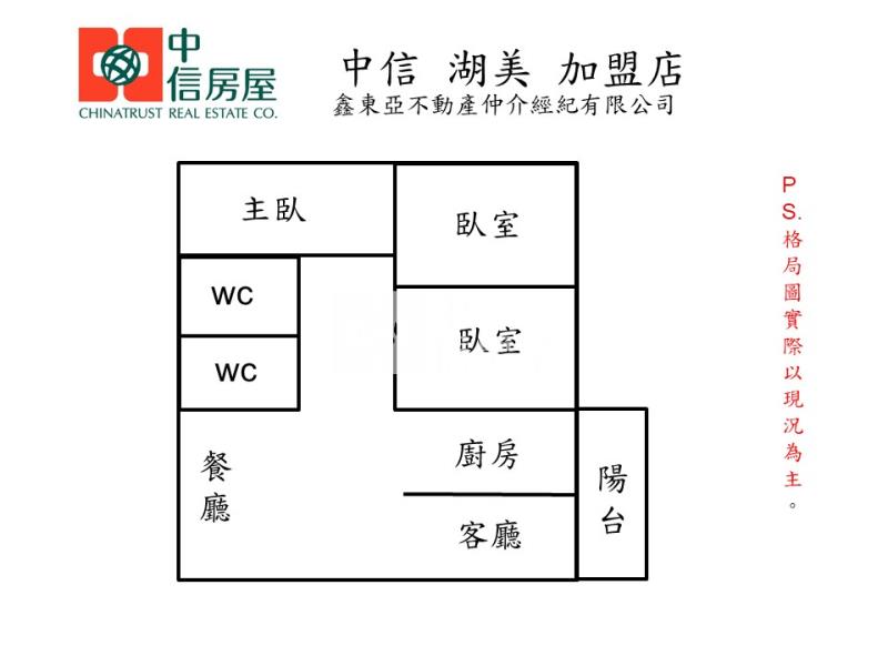 成功新村漂亮三房房屋室內格局與周邊環境
