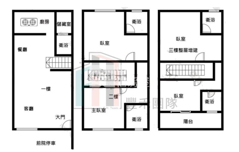 【豐禾】金陵路整新美透天A房屋室內格局與周邊環境