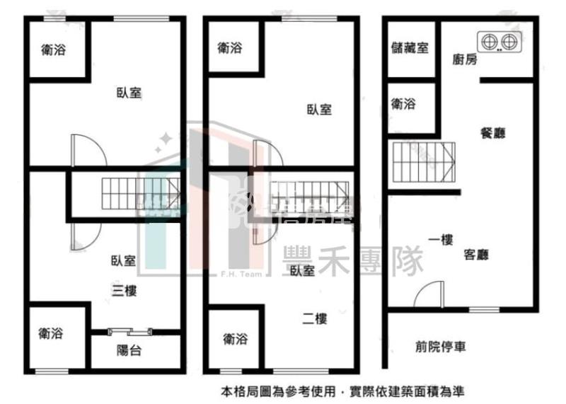 【豐禾】金陵路整新美透天B房屋室內格局與周邊環境