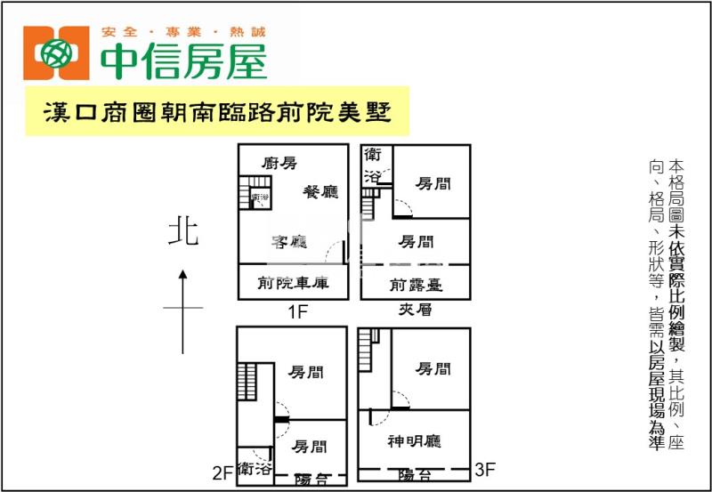 漢口商圈朝南臨路前院美墅房屋室內格局與周邊環境