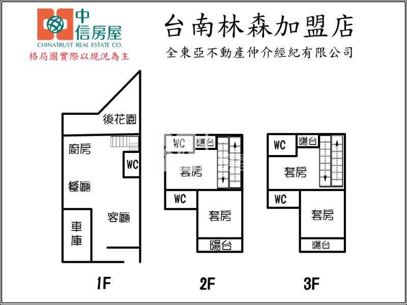 南科首選全新4套房車墅房屋室內格局與周邊環境