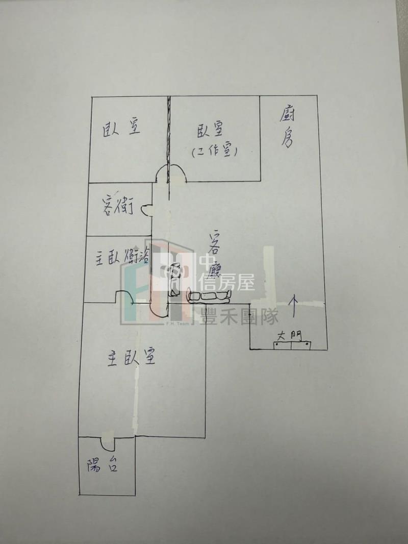 【豐禾】藝文展演中心旁溫馨美3房房屋室內格局與周邊環境