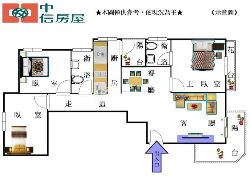 b-07楊州花都房屋室內格局與周邊環境