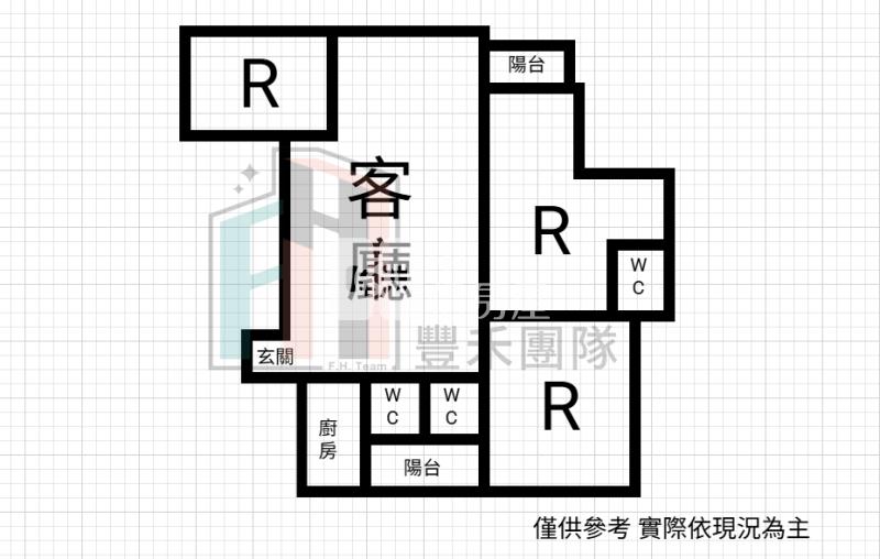 【豐禾】近青埔清境美三房車房屋室內格局與周邊環境