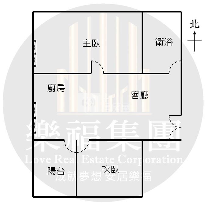 ㊣七期博克萊．俯瞰雙公園2房+平車房屋室內格局與周邊環境