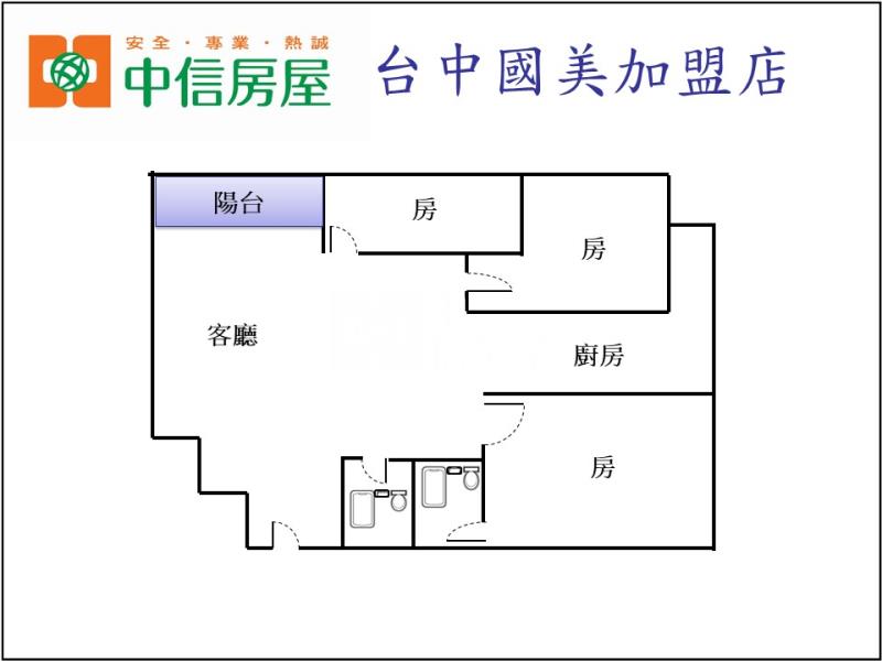 逢甲便宜3房平車房屋室內格局與周邊環境