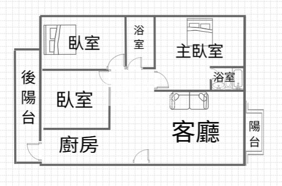 平鎮家樂福旁絕美景觀大三房車房屋室內格局與周邊環境
