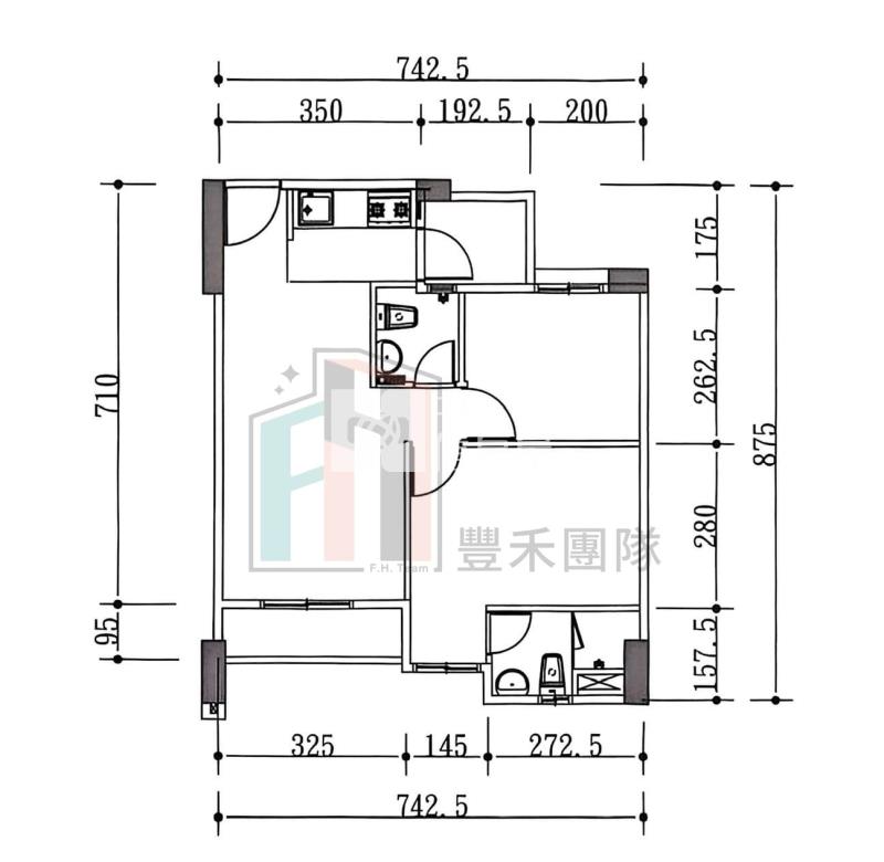 【豐禾】大園低總價成家電梯2房房屋室內格局與周邊環境