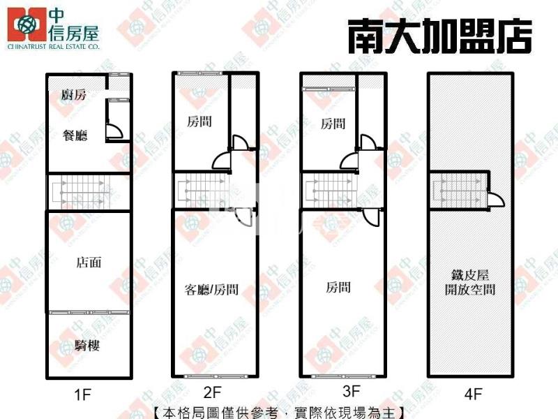 西大食品透天店面房屋室內格局與周邊環境