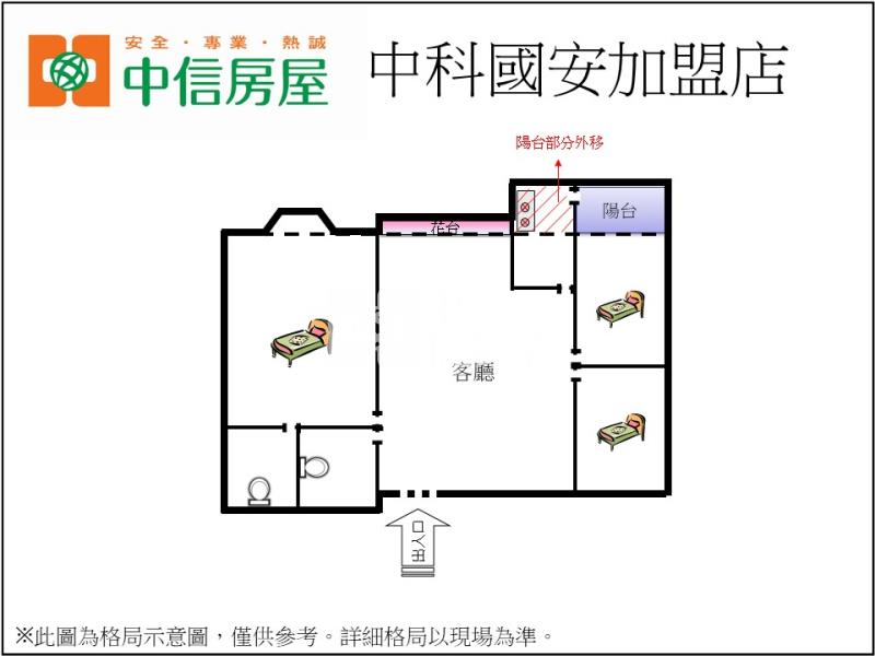 大俊國高樓美3房房屋室內格局與周邊環境