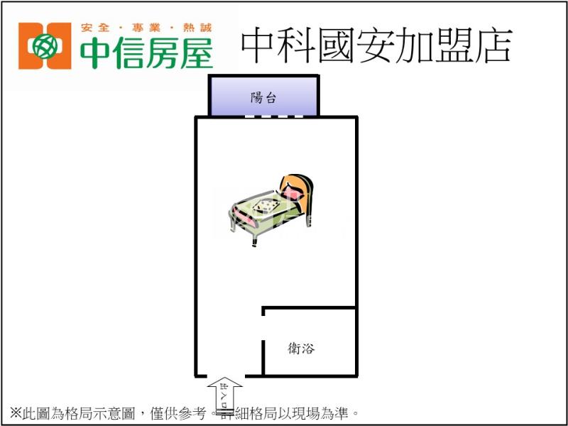 逢甲明亮套房房屋室內格局與周邊環境