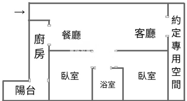舞揚一綻 楊梅新農街兩房車房屋室內格局與周邊環境