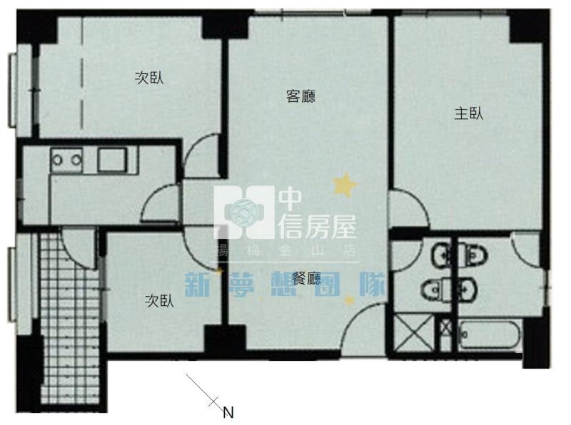 【新夢想】幸福宣言景觀市中心三房車房屋室內格局與周邊環境