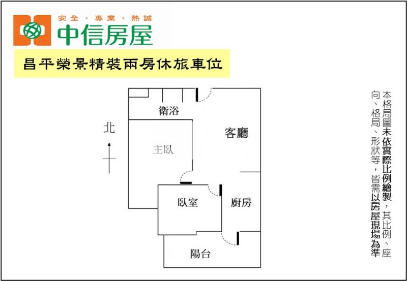 昌平榮景精裝兩房休旅車位房屋室內格局與周邊環境