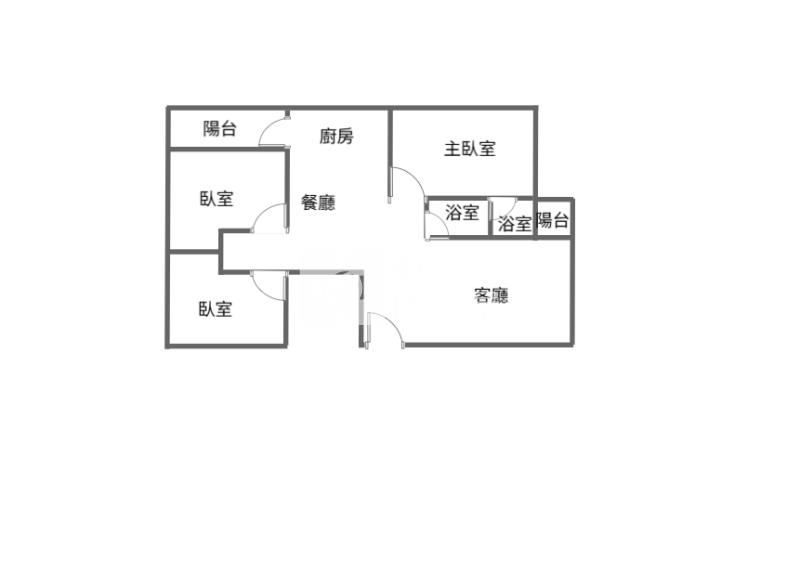 內壢華勛幸福市場旁電梯華廈、採光三房免整理房屋室內格局與周邊環境