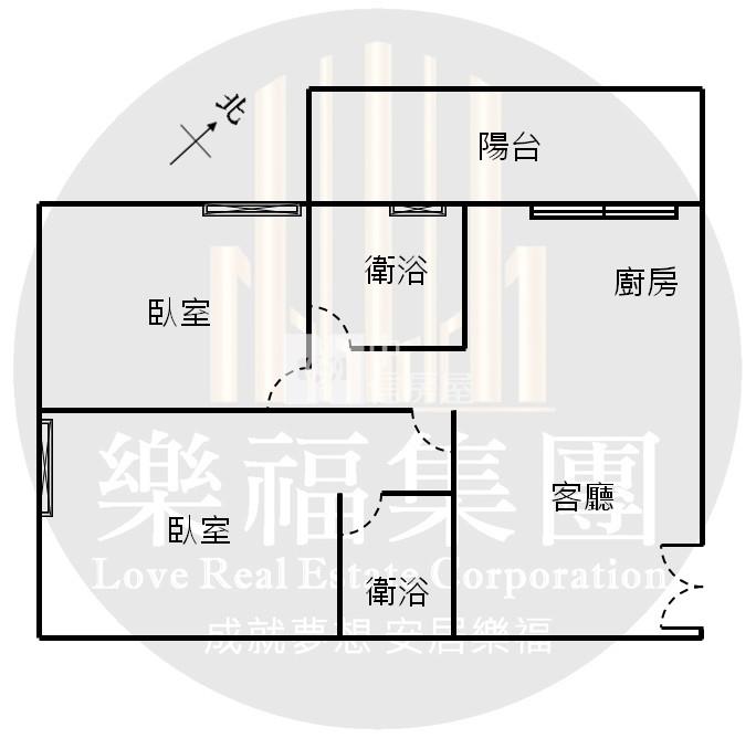 曉明女中旁兩房兩衛+平車房屋室內格局與周邊環境