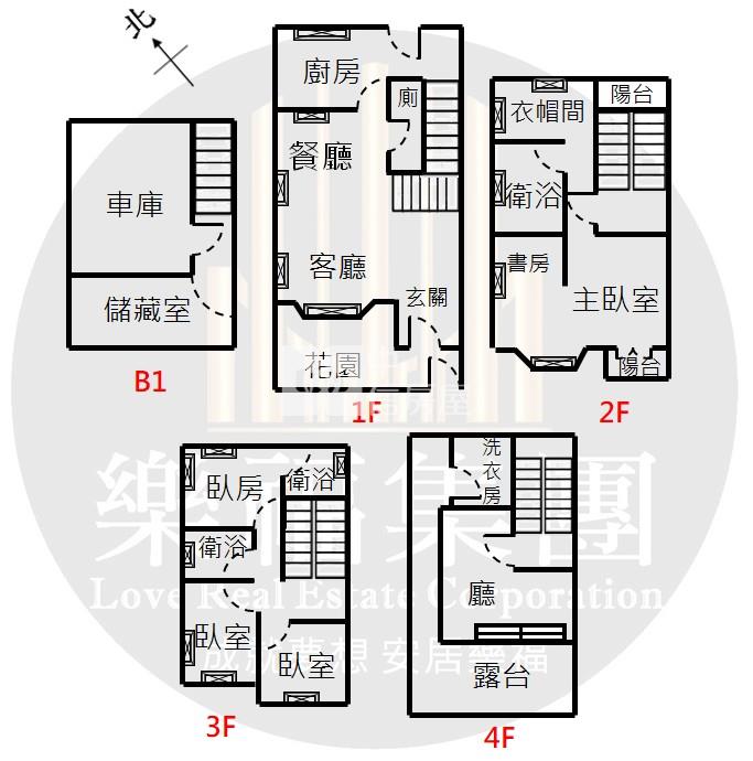 惠來公園聯聚六米面寬邊間臨路別墅房屋室內格局與周邊環境