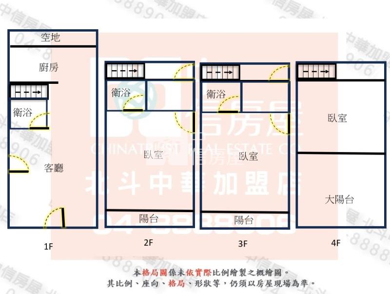 北斗寧靜機能優透天房屋室內格局與周邊環境