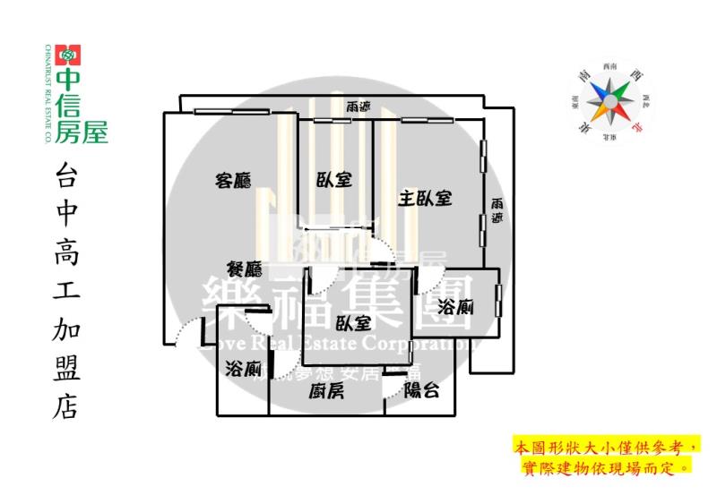 鄉林新月灣次頂樓三房附B1平車房屋室內格局與周邊環境