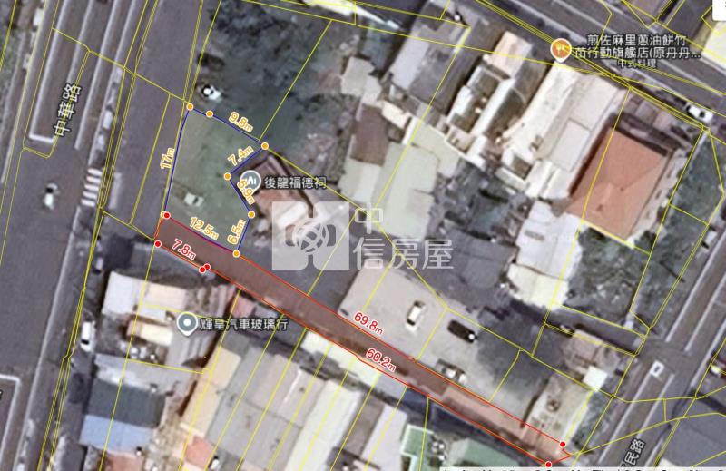 苗栗 後龍火車站旁 大面寬住宅建地(雙面臨路)房屋室內格局與周邊環境