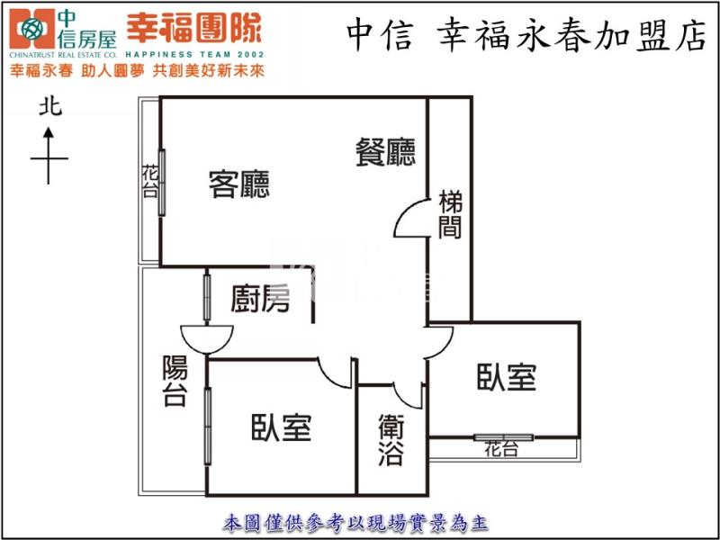 中山醫低總電梯大2房房屋室內格局與周邊環境