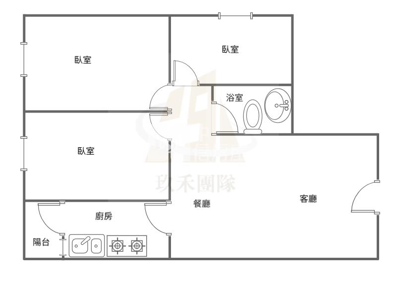 【玖禾】近龍安(內壢)商圈整新三房車房屋室內格局與周邊環境
