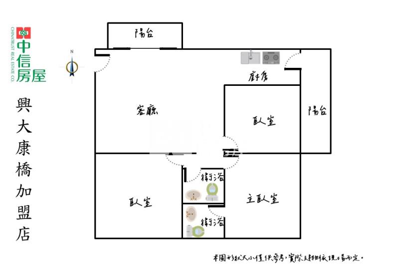 東榮商圈仁愛醫院三面採光無障礙大三房休旅車位視野戶房屋室內格局與周邊環境