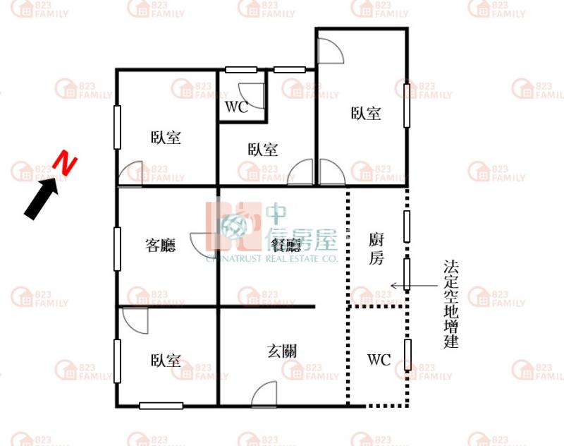 新社買地送屋超大地坪含甲建房屋室內格局與周邊環境