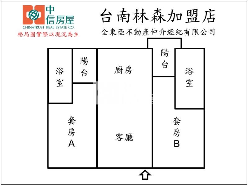 南科旁首購族首選雙套房電寓房屋室內格局與周邊環境