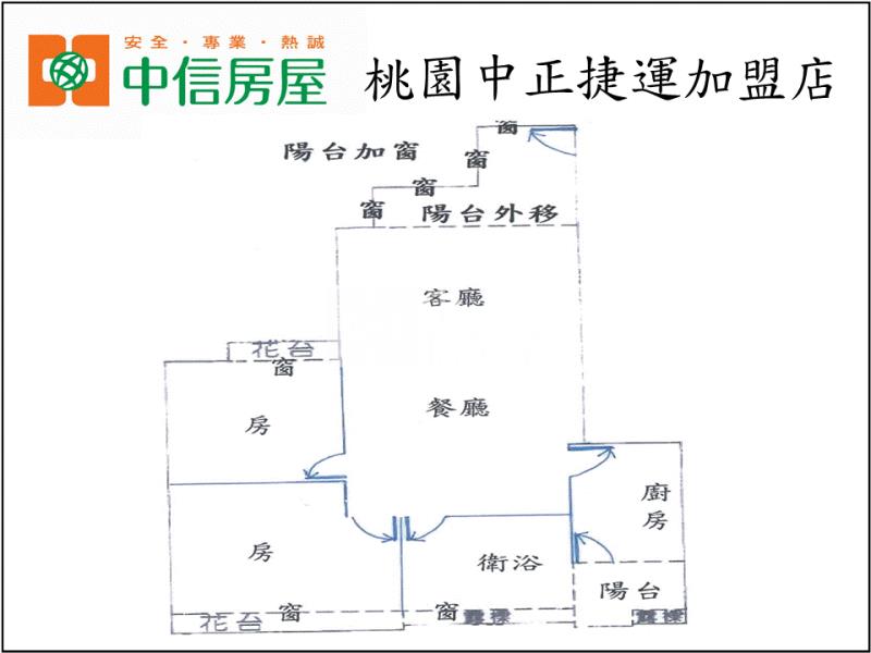 哥倫布2房車-6樓房屋室內格局與周邊環境