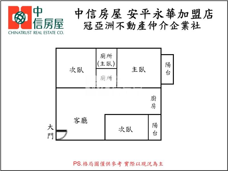 (專)次頂樓南科輕齡三房車寓房屋室內格局與周邊環境