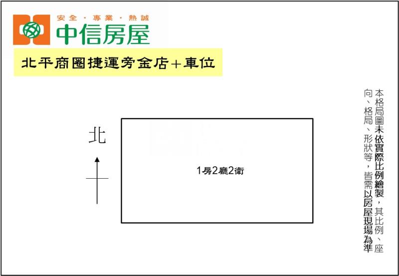 北平商圈捷運旁金店+車位房屋室內格局與周邊環境