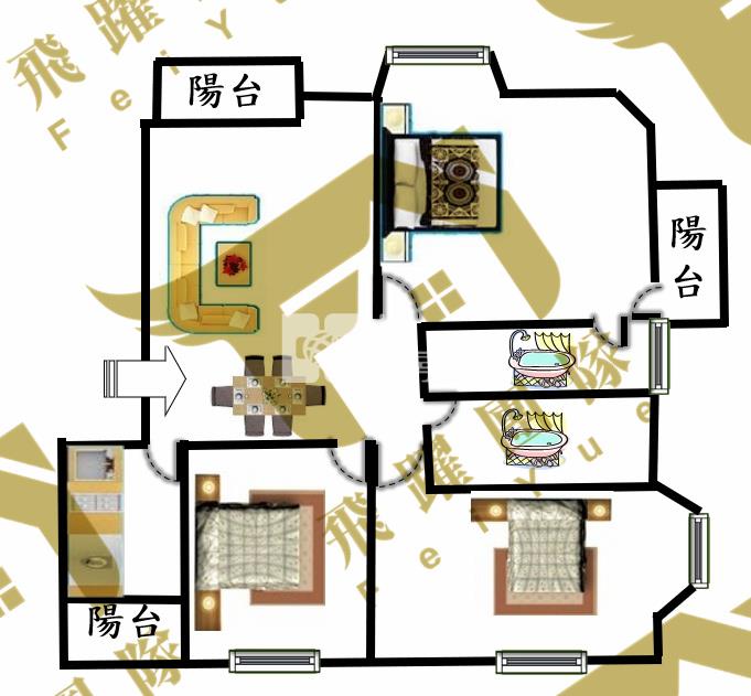 近未來G04大湳捷運站大3房房屋室內格局與周邊環境