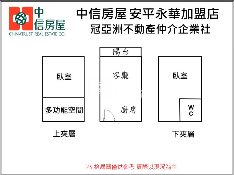 安平寓見海有故事的兩房平車房屋室內格局與周邊環境