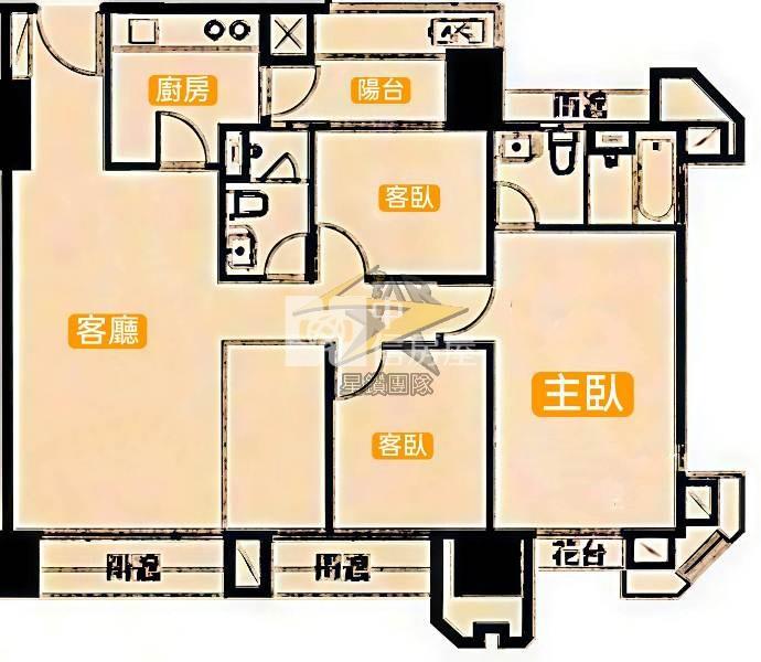 【星鑽】A19樹梢景觀3+1房雙車房屋室內格局與周邊環境