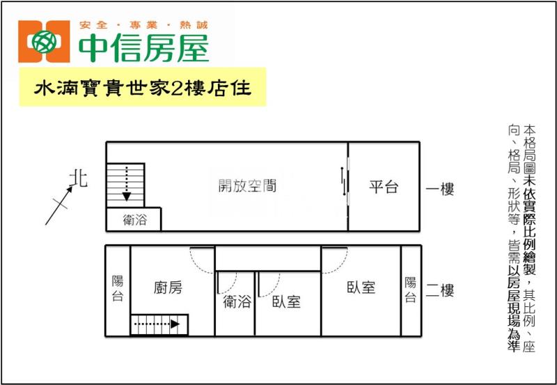 水湳寶貴世家2樓店住房屋室內格局與周邊環境