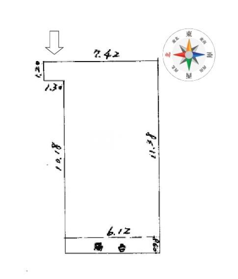 健行國小三改二大兩房小華廈房屋室內格局與周邊環境