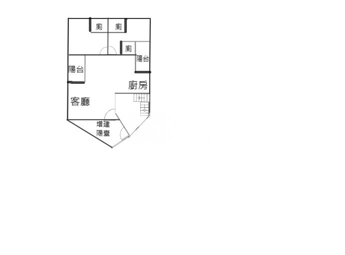 礁溪近交流道一層一戶四面採光美2房房屋室內格局與周邊環境