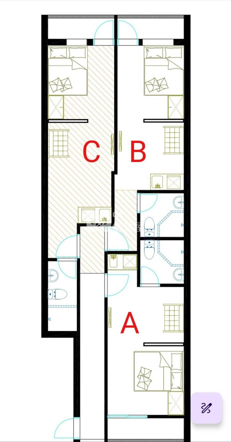 龜山收租公寓滿租中房屋室內格局與周邊環境