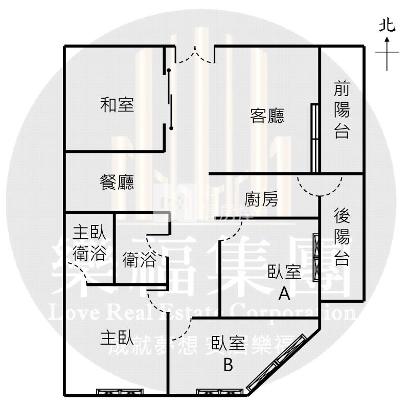 獨家面健康公園3+1房含車美屋房屋室內格局與周邊環境