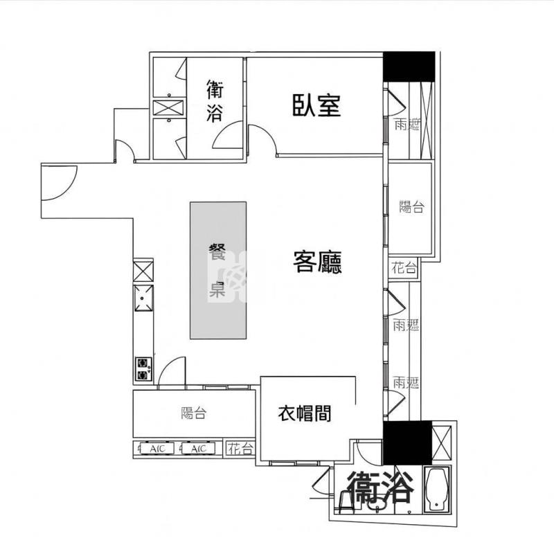 高鐵A18永麗花園美裝潢3改1房雙車房屋室內格局與周邊環境