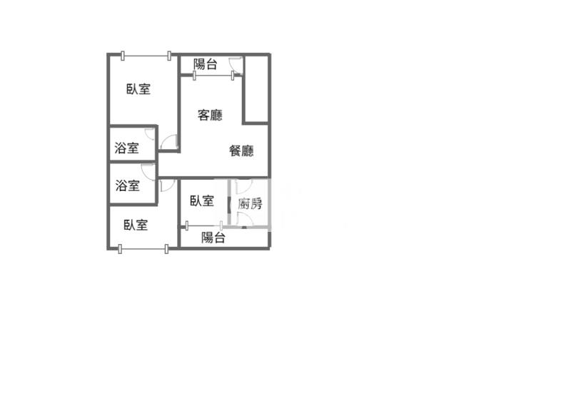 平興國小旁小資美三房房屋室內格局與周邊環境