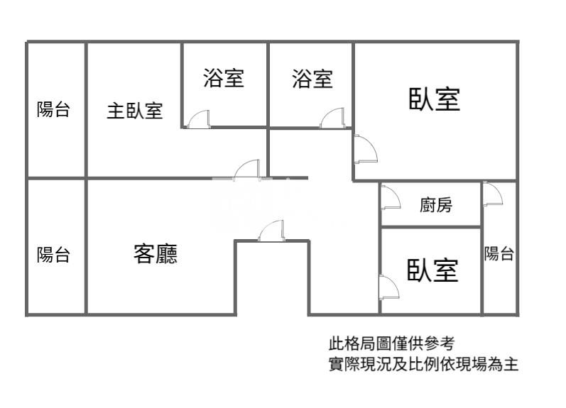 【新世紀】近平鎮火車站大三房房屋室內格局與周邊環境
