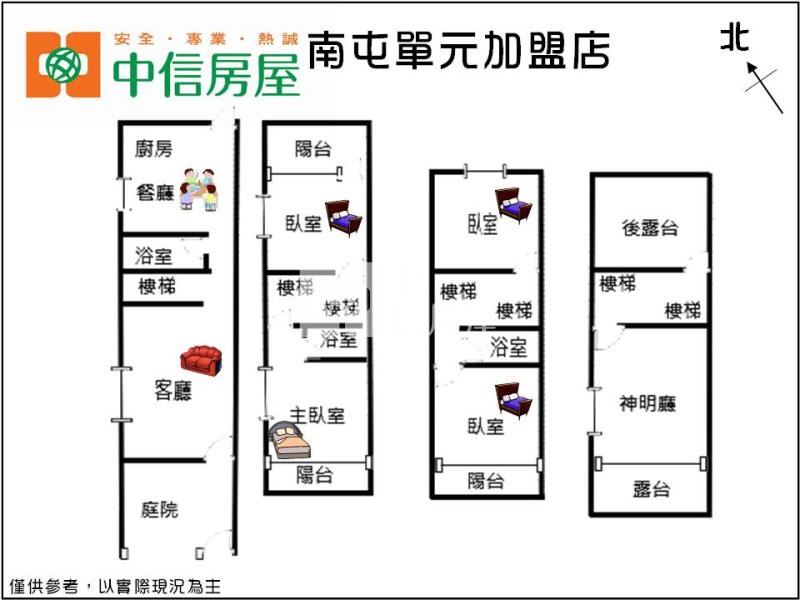 大里二期臨路車庫別墅房屋室內格局與周邊環境