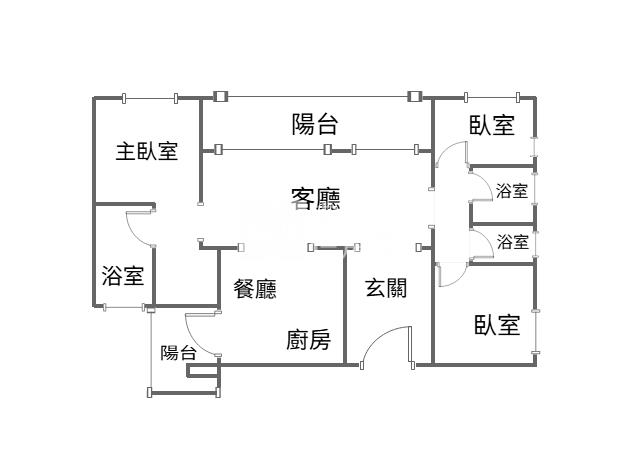 極光琉璃極美大三房房屋室內格局與周邊環境