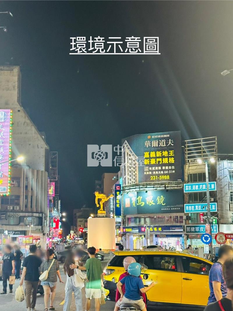 ▲嘉義市區文化夜市金透店房屋室內格局與周邊環境