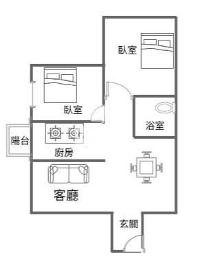平鎮鴻築吾江2房車房屋室內格局與周邊環境
