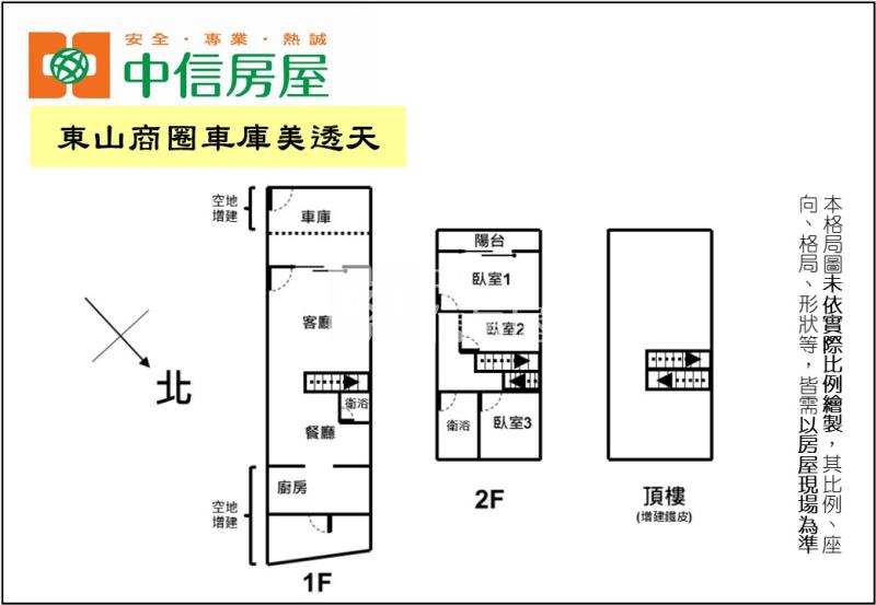東山商圈車庫美透天房屋室內格局與周邊環境